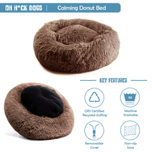 Load image into Gallery viewer, Calming Donut Bed - Light Brown