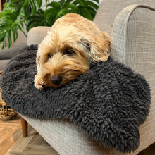 Load image into Gallery viewer, 100% Recycled Fluffy Dog Blanket - Slate