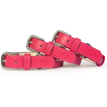 Load image into Gallery viewer, Vegan Leather Dog Collar - Rebel Pink