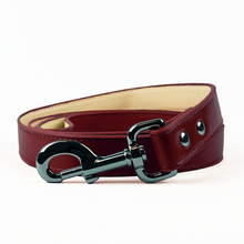 Load image into Gallery viewer, Vegan Leather Dog Lead - Wine Red