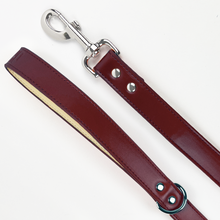 Load image into Gallery viewer, Vegan Leather Dog Lead - Wine Red