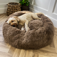 Load image into Gallery viewer, Calming Donut Bed - Light Brown