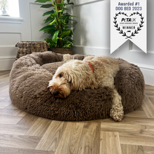 Load image into Gallery viewer, Calming Donut Bed - Light Brown
