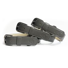 Load image into Gallery viewer, Vegan Leather Dog Collar - Pebble Grey