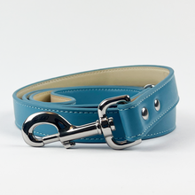 Load image into Gallery viewer, Vegan Leather Dog Lead - Carolina Blue