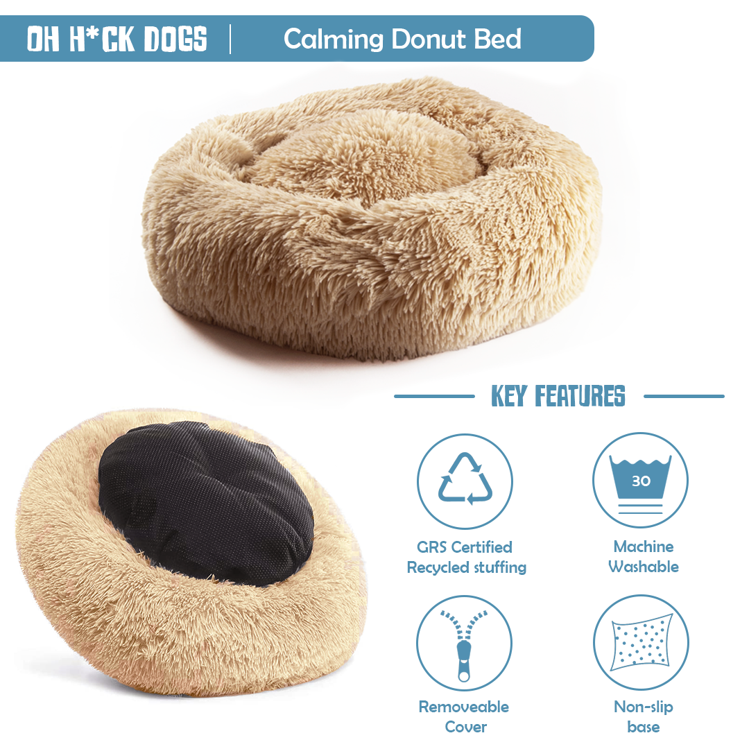 Apricot Calming Donut Bed