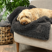 Load image into Gallery viewer, Extra Large Fluffy Dog Snuggle Blanket, Doggy Cuddling throw Blanket, Cosy pet bedspread, Eco-Friendly materials, Comfy Cozy Softest Blanket for Puppy Dog, Dog Bed Couch Sofa Blanket, sustainable dog accessories
