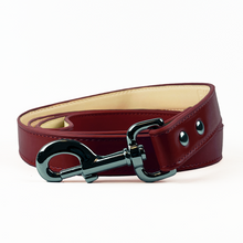 Load image into Gallery viewer, Vegan Leather Dog Lead - Wine Red
