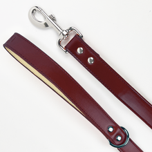 Load image into Gallery viewer, Vegan Leather Dog Lead - Wine Red
