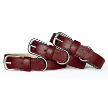 Load image into Gallery viewer, Vegan Leather Dog Collar - Wine Red
