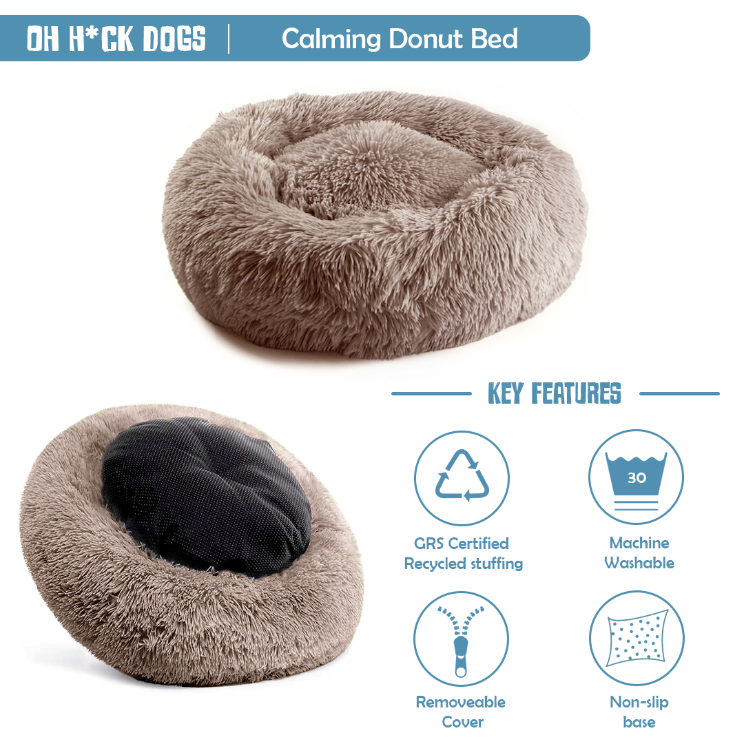 Mocha Calming Donut Bed