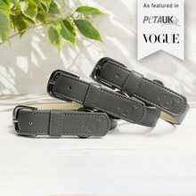 Load image into Gallery viewer, Vegan Leather Dog Collar - Pebble Grey
