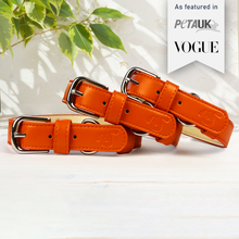 Load image into Gallery viewer, Vegan Leather Dog Collar - Coral
