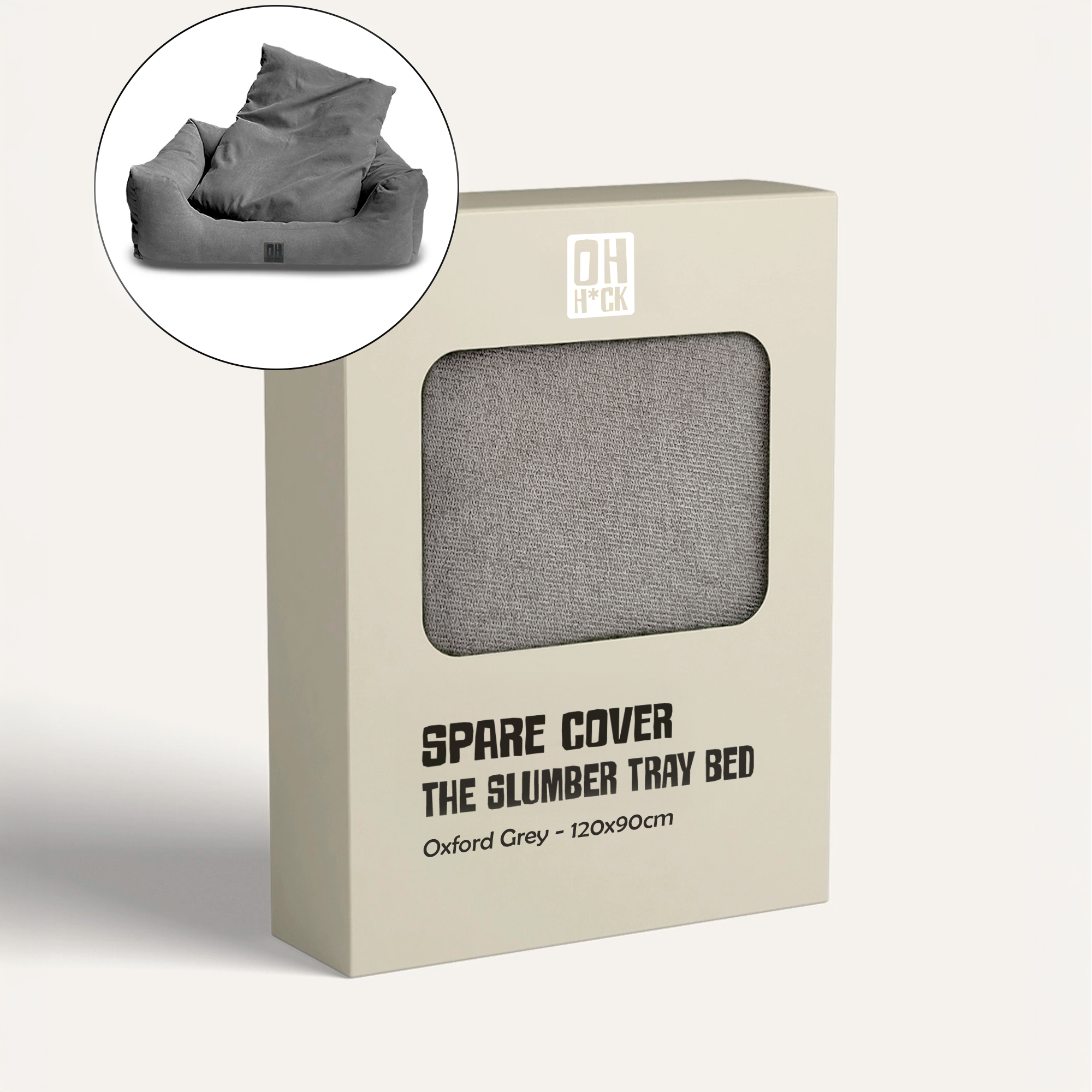 Spare Cover - Slumber Tray Bed - Oxford Grey