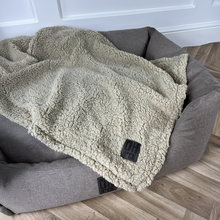 Load image into Gallery viewer, 100% Recycled Fluffy Dog Blanket - Stone
