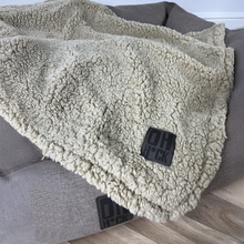 Load image into Gallery viewer, 100% Recycled Fluffy Dog Blanket - Stone
