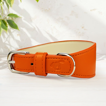 Load image into Gallery viewer, Whippet &amp; Hound Vegan Leather Collar - Coral
