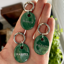 Load image into Gallery viewer, Quarry Collection - Handcrafted Dog Tag - Green Marble
