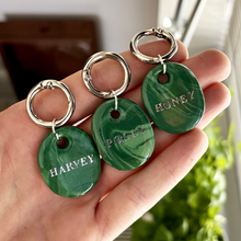 Load image into Gallery viewer, Quarry Collection - Handcrafted Dog Tag - Green Marble
