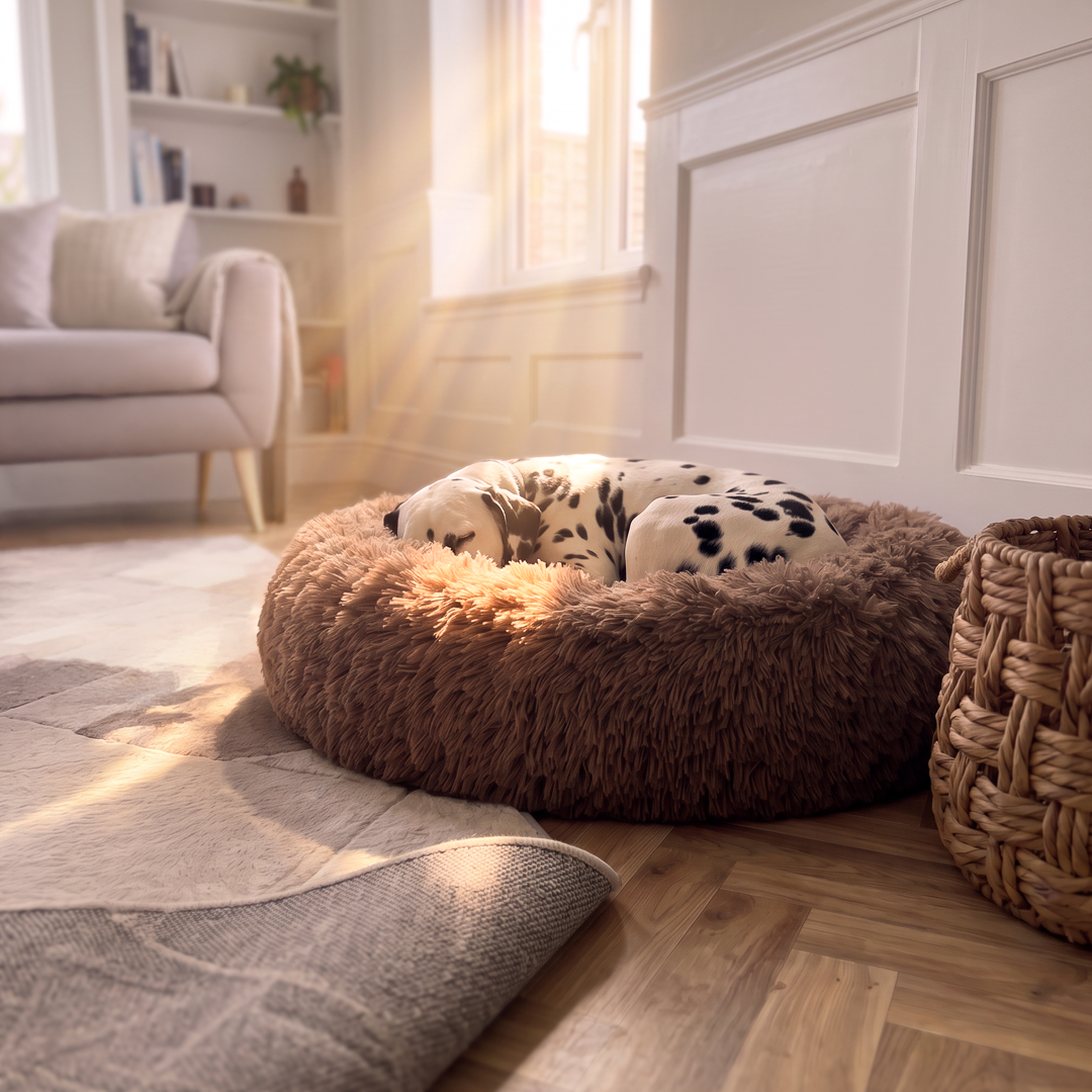 Calming Donut Bed - Light Brown