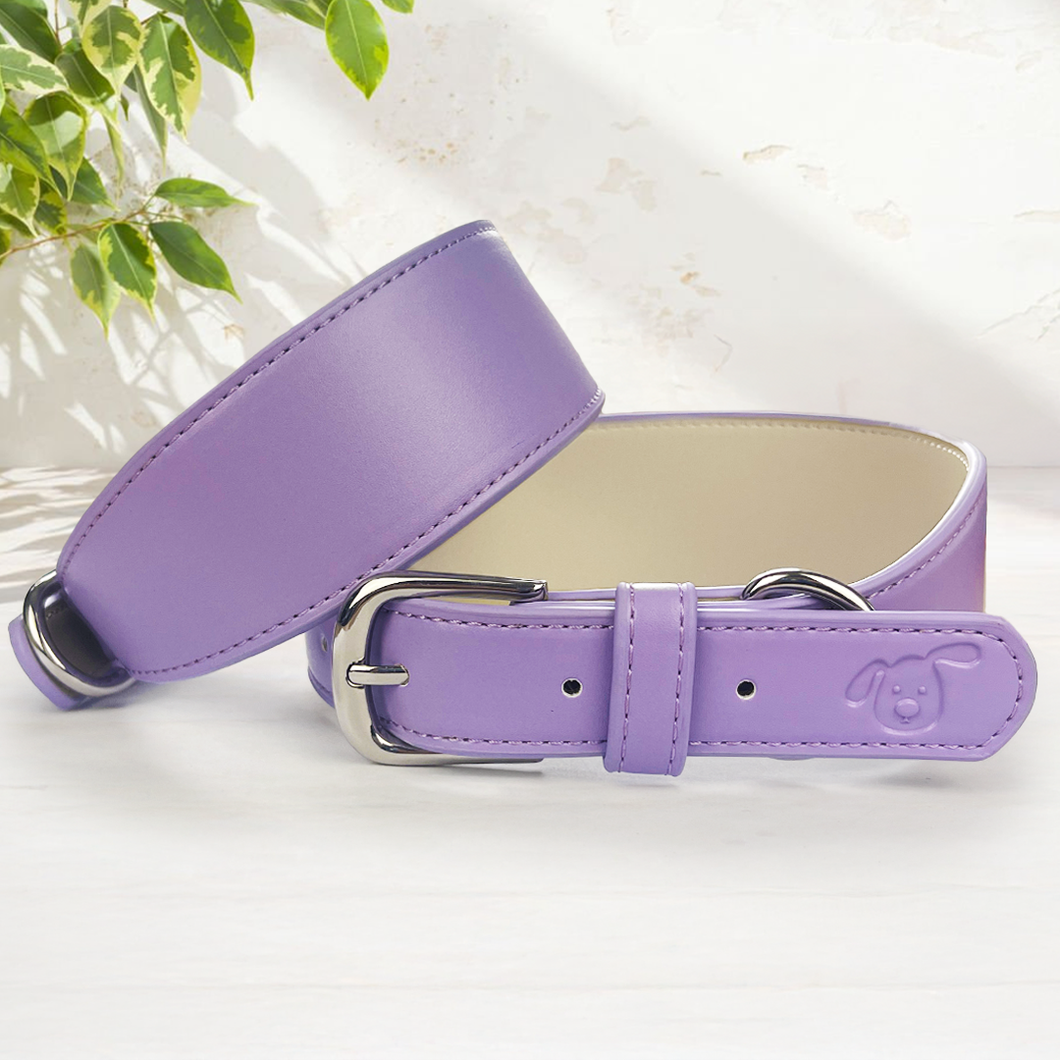 Whippet & Hound Vegan Leather Collar - Lilac