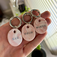 Load image into Gallery viewer, Quarry Collection - Handcrafted Dog Tag - Pink Marble
