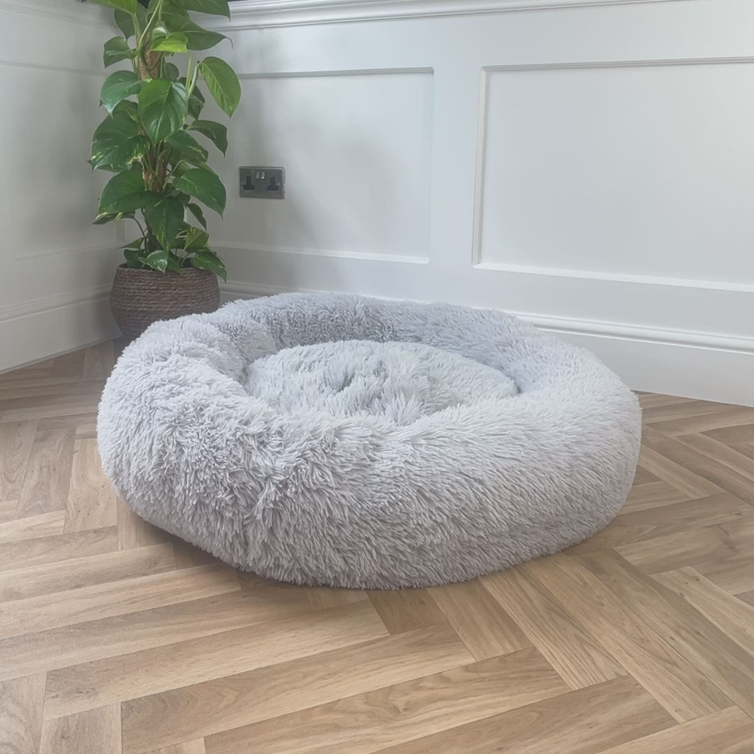 Husky Grey Calming Donut Bed