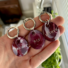 Load image into Gallery viewer, Quarry Collection - Handcrafted Dog Tag - Wine Marble
