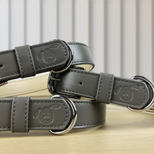 Load image into Gallery viewer, dark dog collar leather
