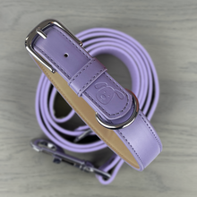 Load image into Gallery viewer, vegan leather dog collar and lead
